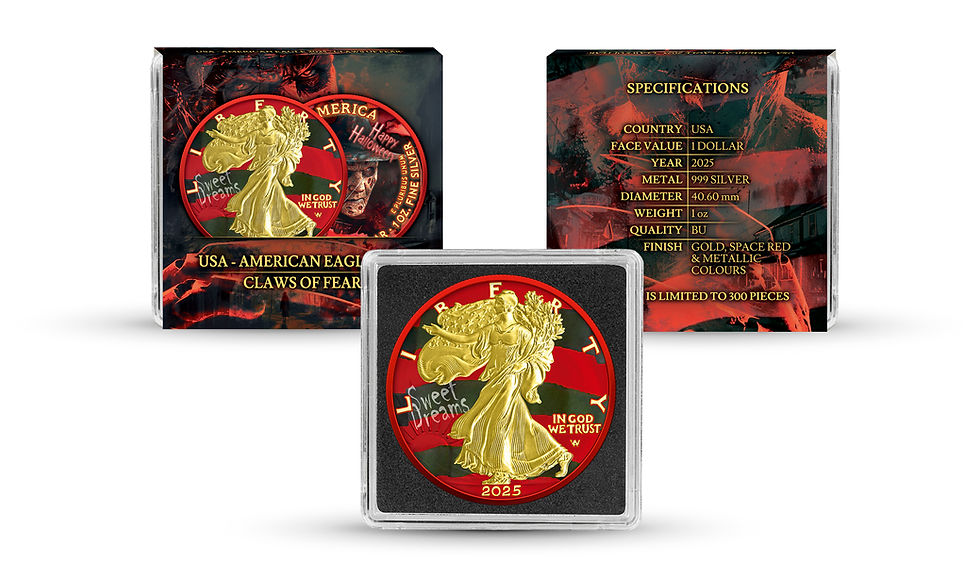 Thumbnail: 2025 Claws of Fear- USA American Eagle 1 oz Ag 999