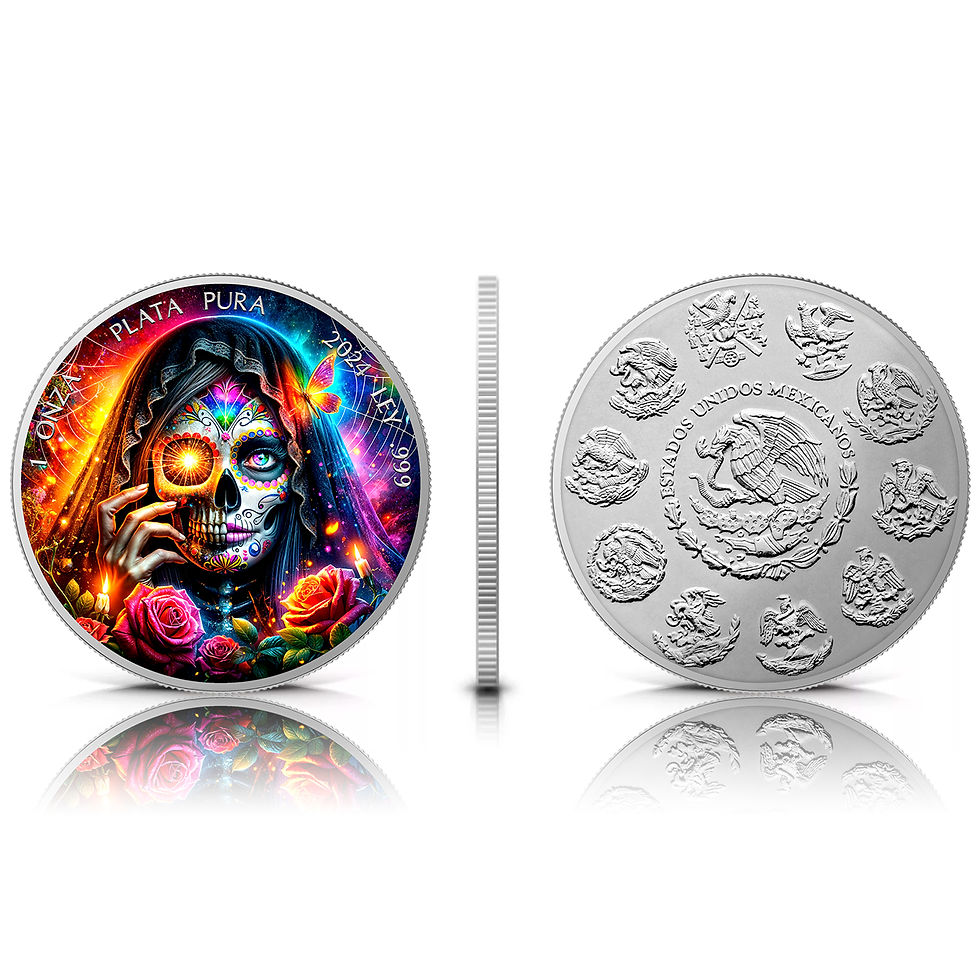 Thumbnail: 2024 Liberad  1 oz silver coin- Dia de los Muertos -The Death