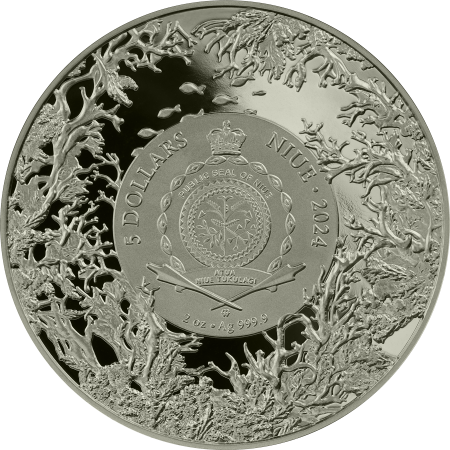 Thumbnail: Niue Island 2024 – Betta Fish 2 oz Silver HR-GERMANIA MINT