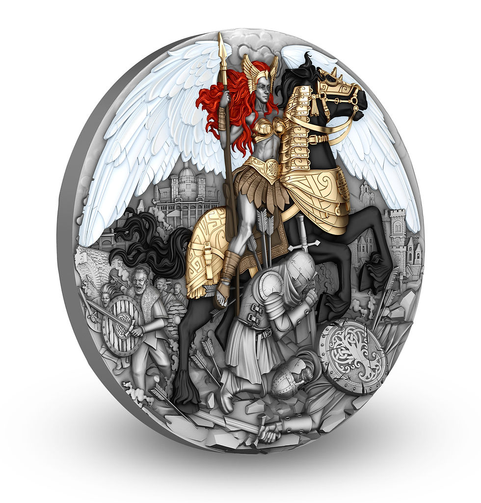 Thumbnail: 2025 Niue - Valkyrie 2oz  Ag .999 Antique