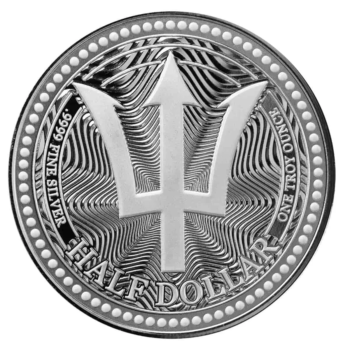 2025 Barbados Trident 1 oz Silver Coin Ag .9999-PREORDER