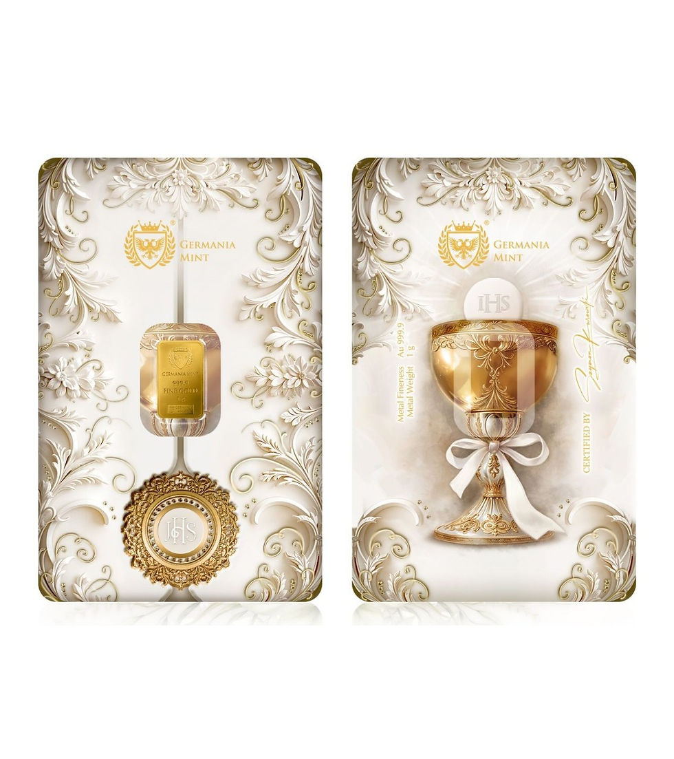 Thumbnail: Germania Mint Gold Minted Bar 1g – First Holy Communion (Version I)