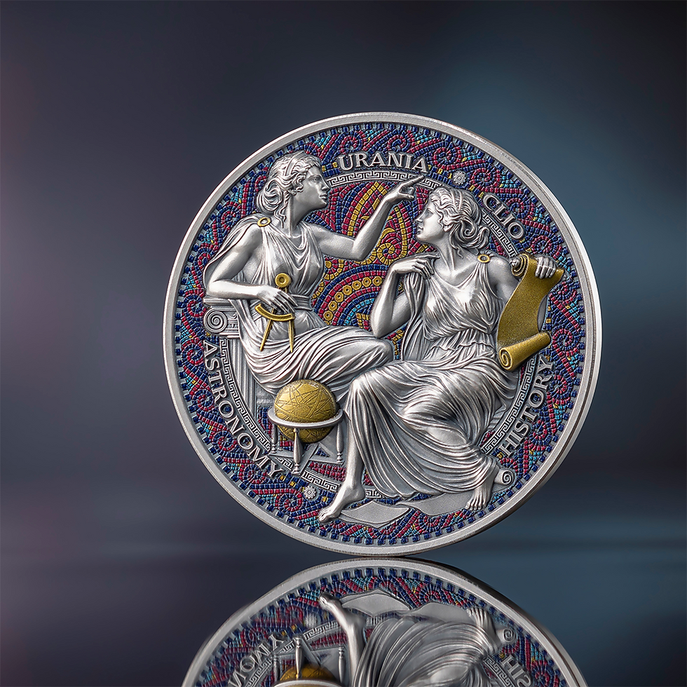 Thumbnail: 2026- CLIO & URANIA 2oz Ag .999 High Relief