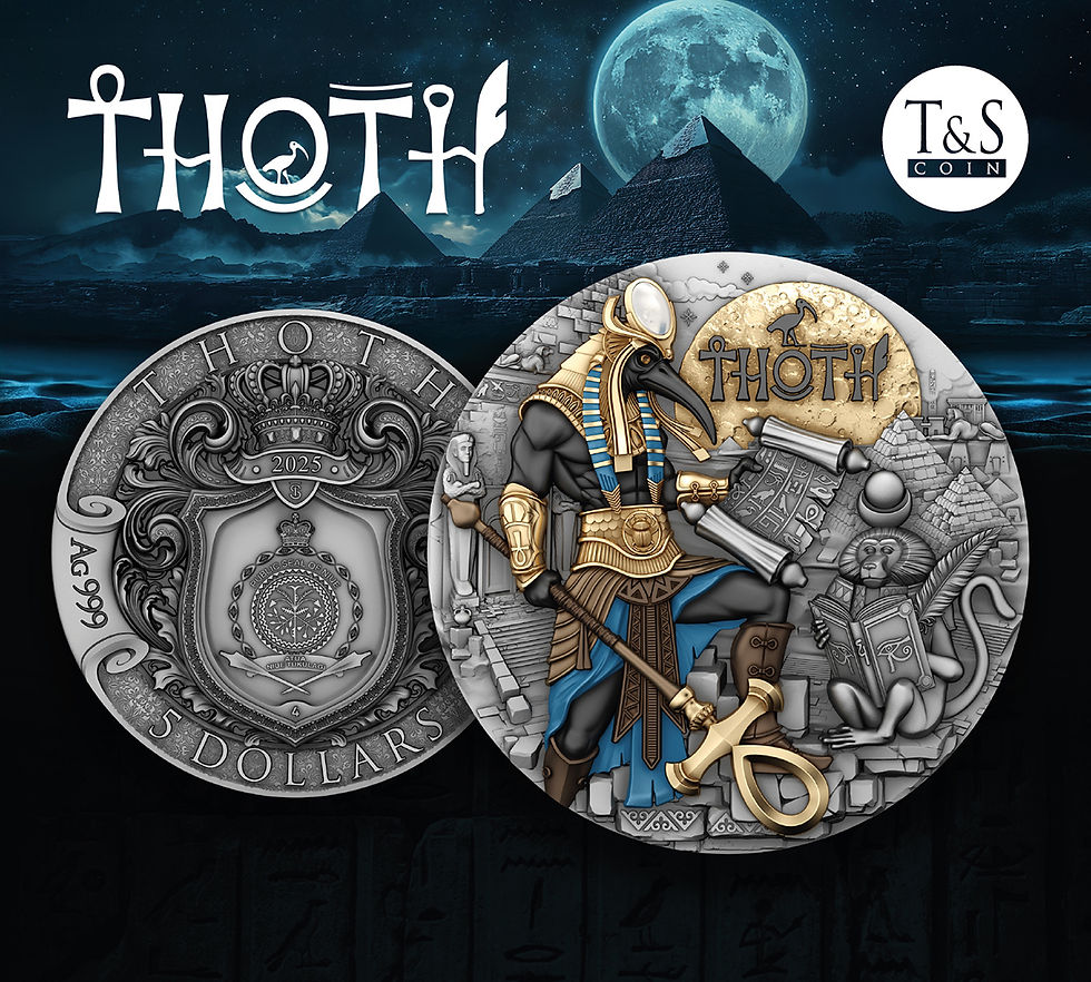 Thumbnail: 2025  Niue Thoth — 2oz  Antique Coin Ag 999