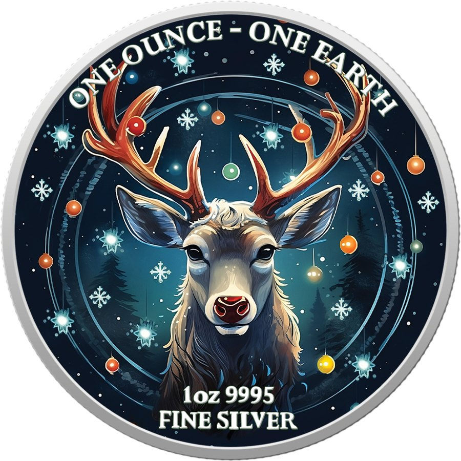 Reindeer -The Christmas collection - ennobled Fiji 2022 - Earth Ag 99