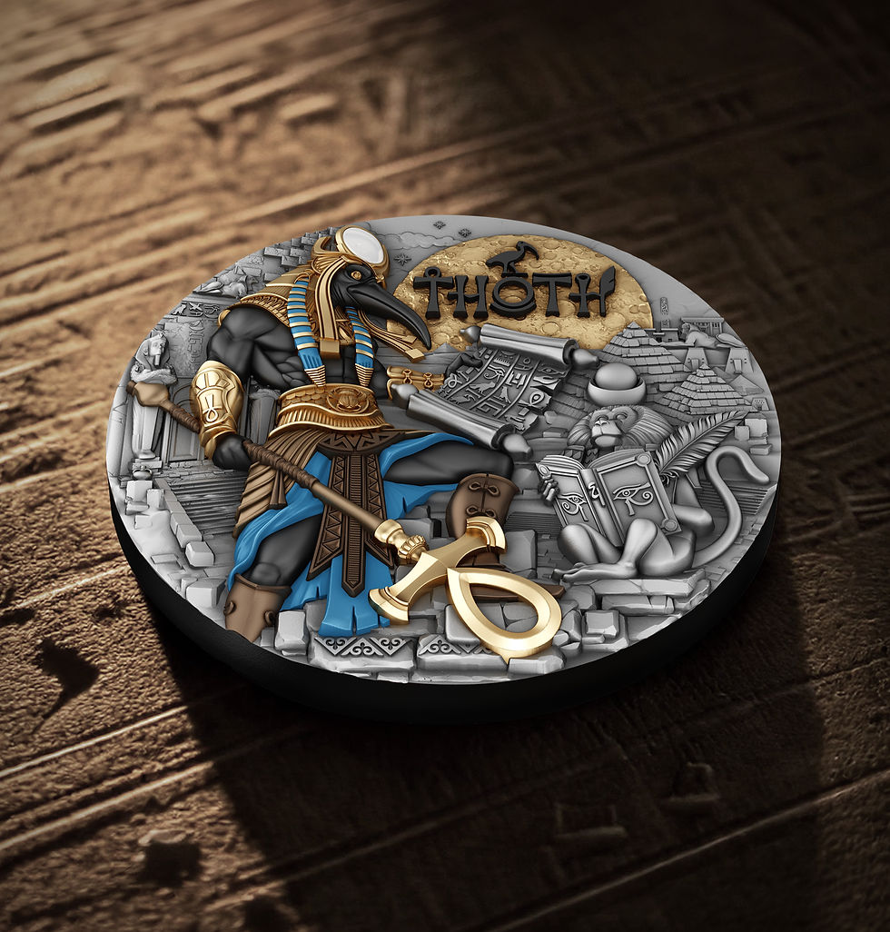 Thumbnail: 2025  Niue Thoth — 2oz  Antique Coin Ag 999