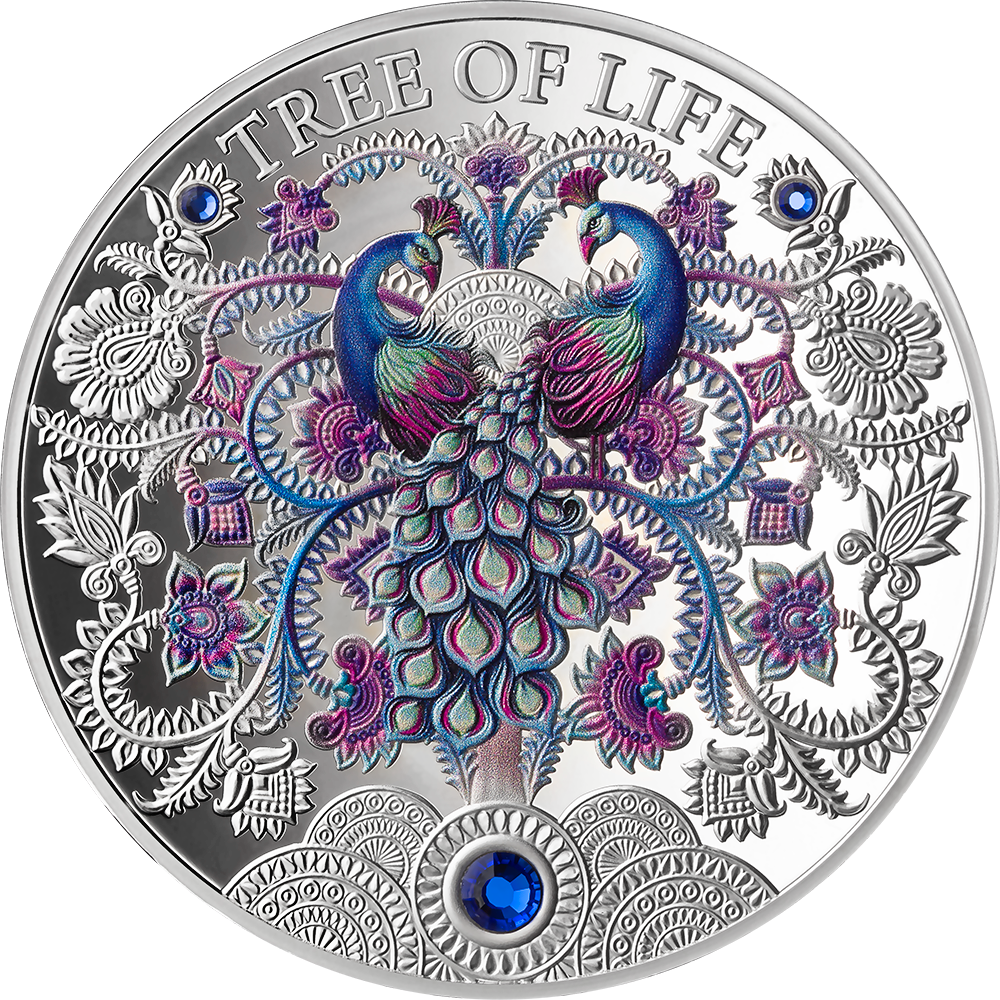 Ghana 2026 - Winter tree of life Ag999 1oz Proof-PREORDER