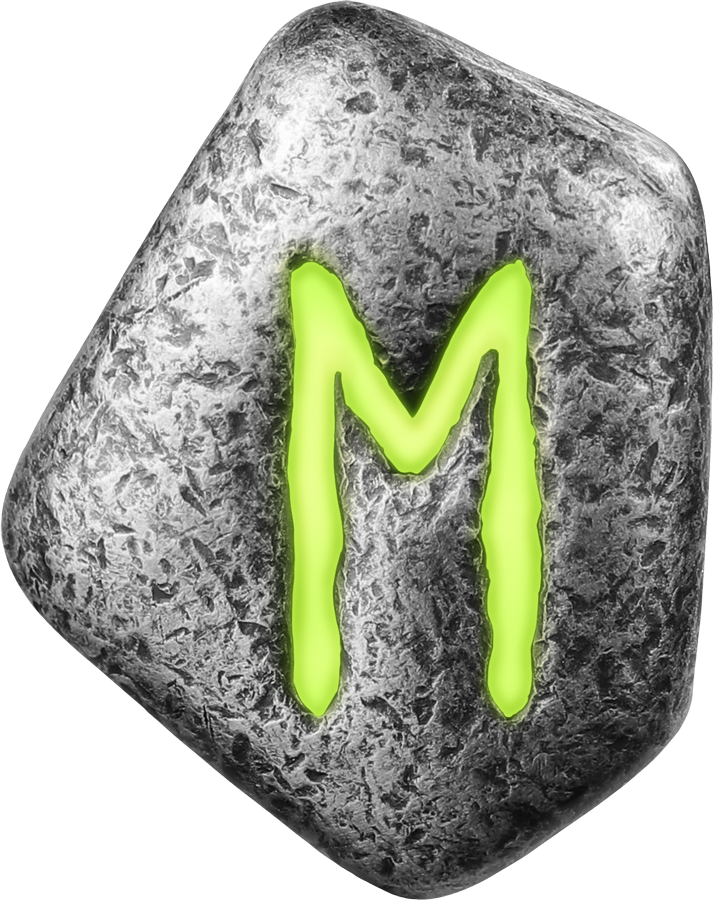 Thumbnail: Ehwaz 1 oz Ag 999.9 Cast Rune Germania Mint-PREORDER
