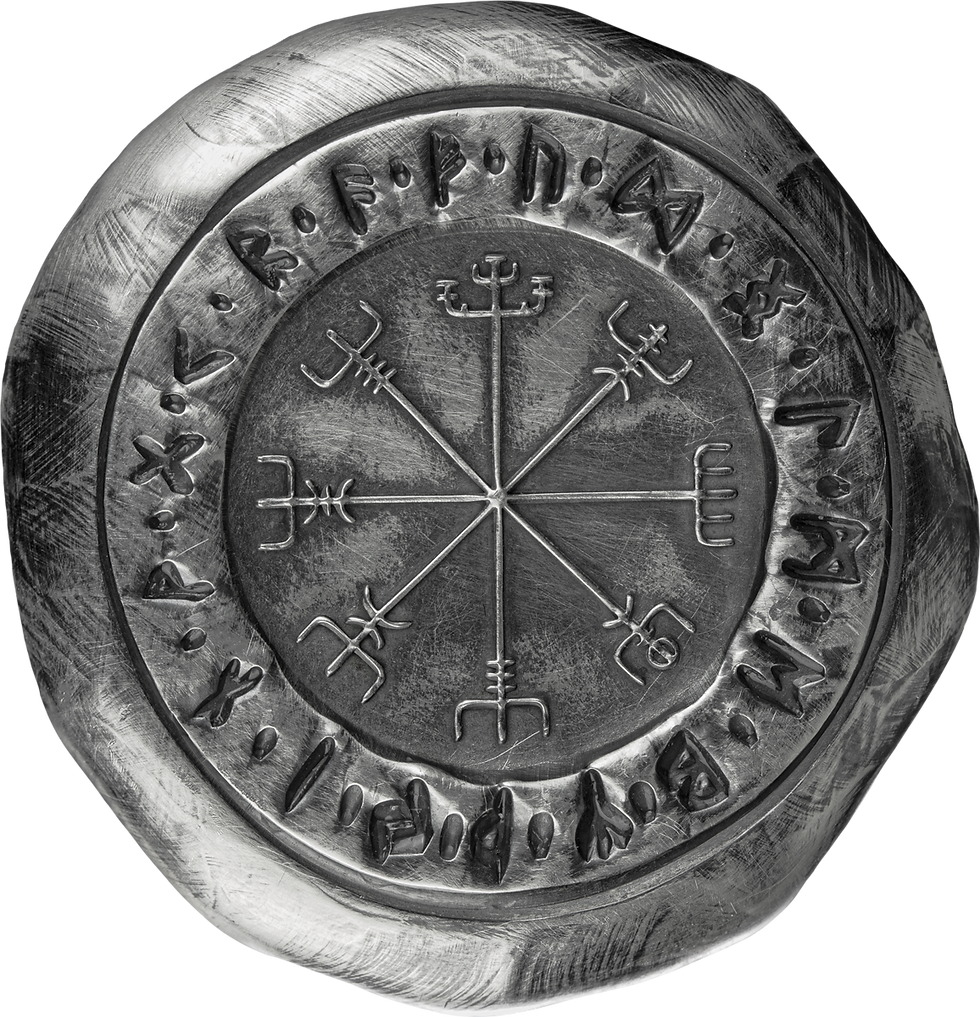 Thumbnail: Vegvísir 2 oz Ag 999.9 Stamp Bar- Germania Mint-preorder