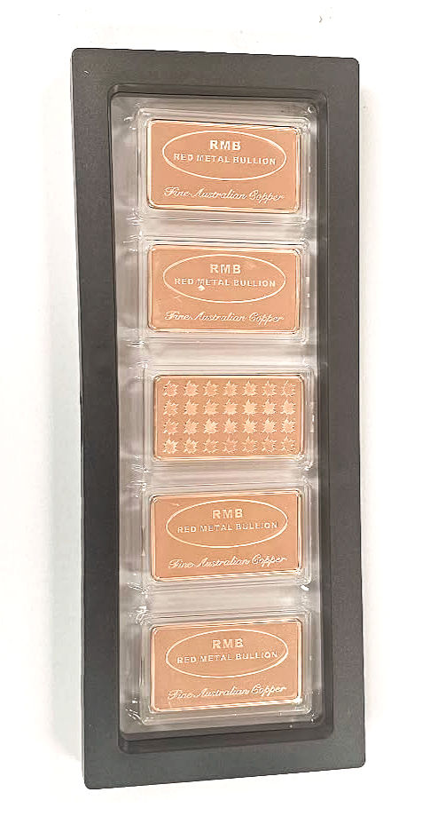 Thumbnail: Fine copper sets of 5  1oz 999 CU