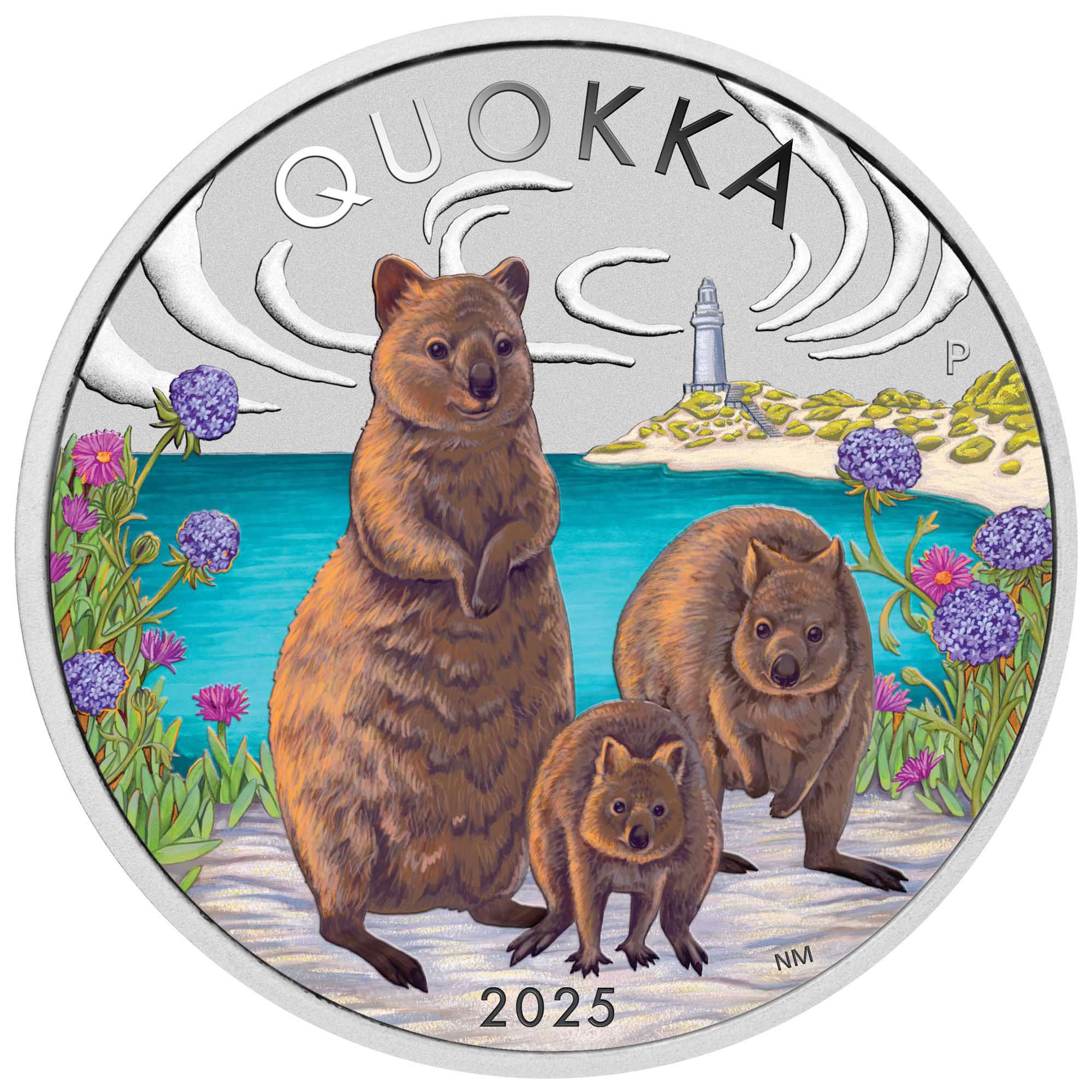 Australian Quokka 2025 1oz Silver Coloured Coin- Perth Mint