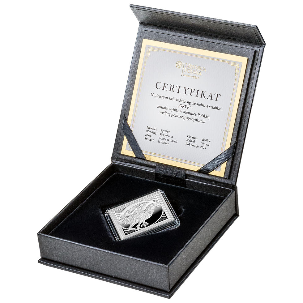 Thumbnail: Mint of Poland Griffin 1 oz Silver Bar Ag 999.9