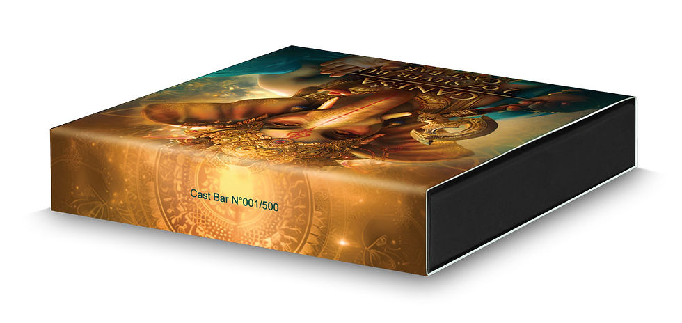 Thumbnail: Germania Mint - Diwali Ganesa 2oz Ag999.9 Cast Bar