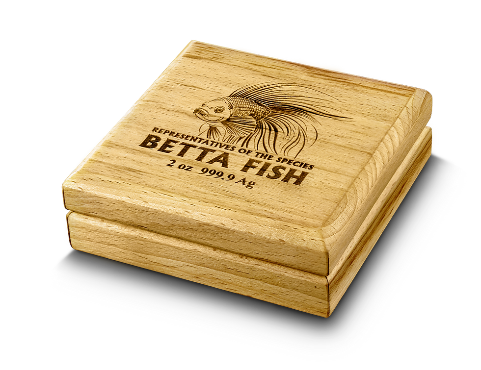 Thumbnail: Niue Island 2024 – Betta Fish 2 oz Silver HR-GERMANIA MINT
