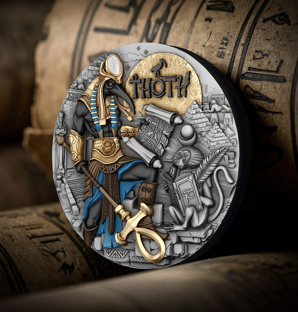 Thumbnail: 2025  Niue Thoth — 2oz  Antique Coin Ag 999