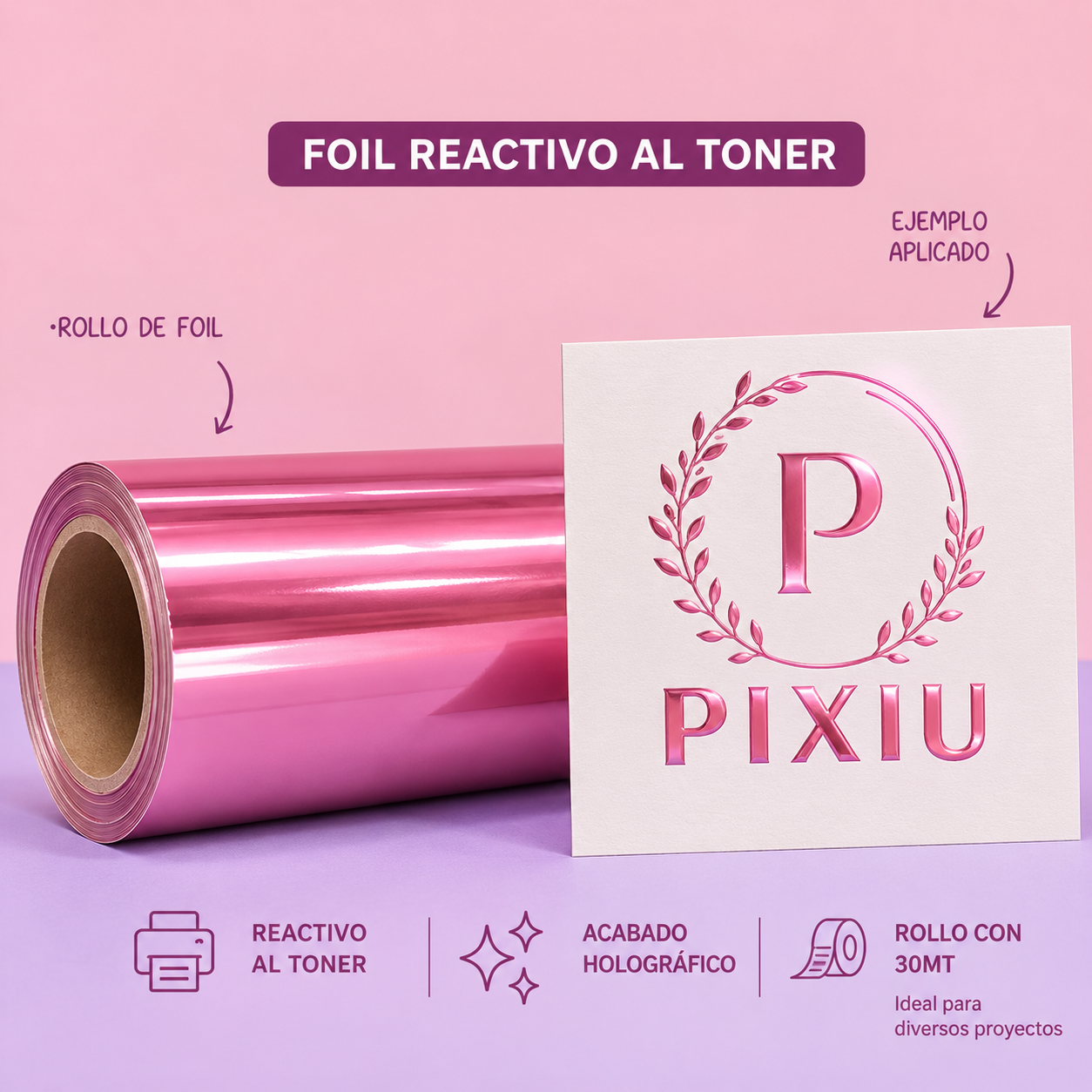 Foil Rosa - Pixiu - 30mt