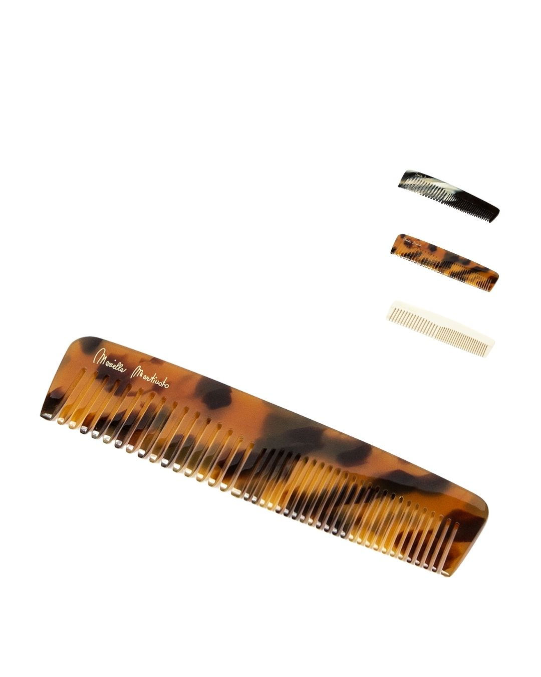 Pettine tascabile Baguette a doppia dentatura