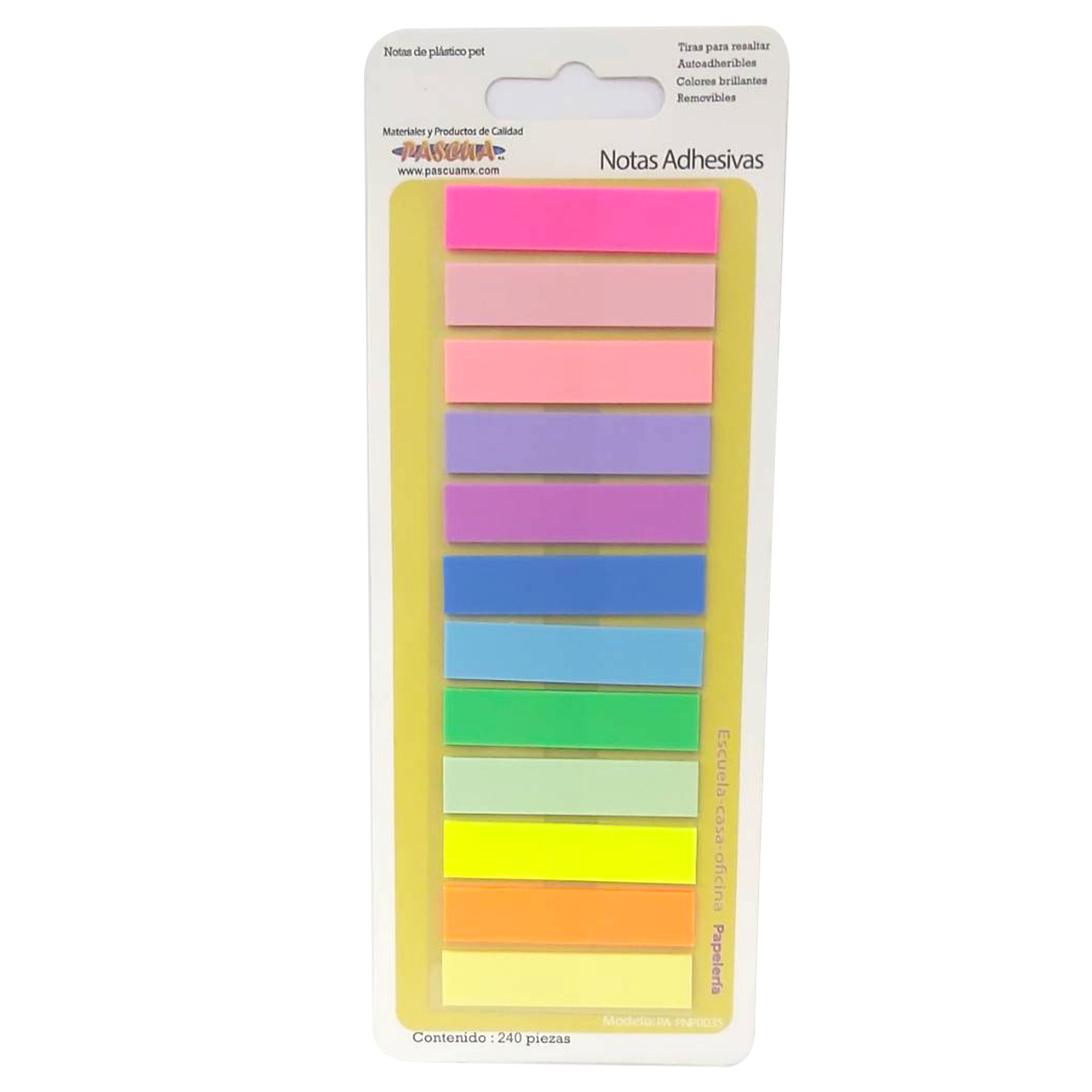 Tiras Adhesivas Colores Brillantes