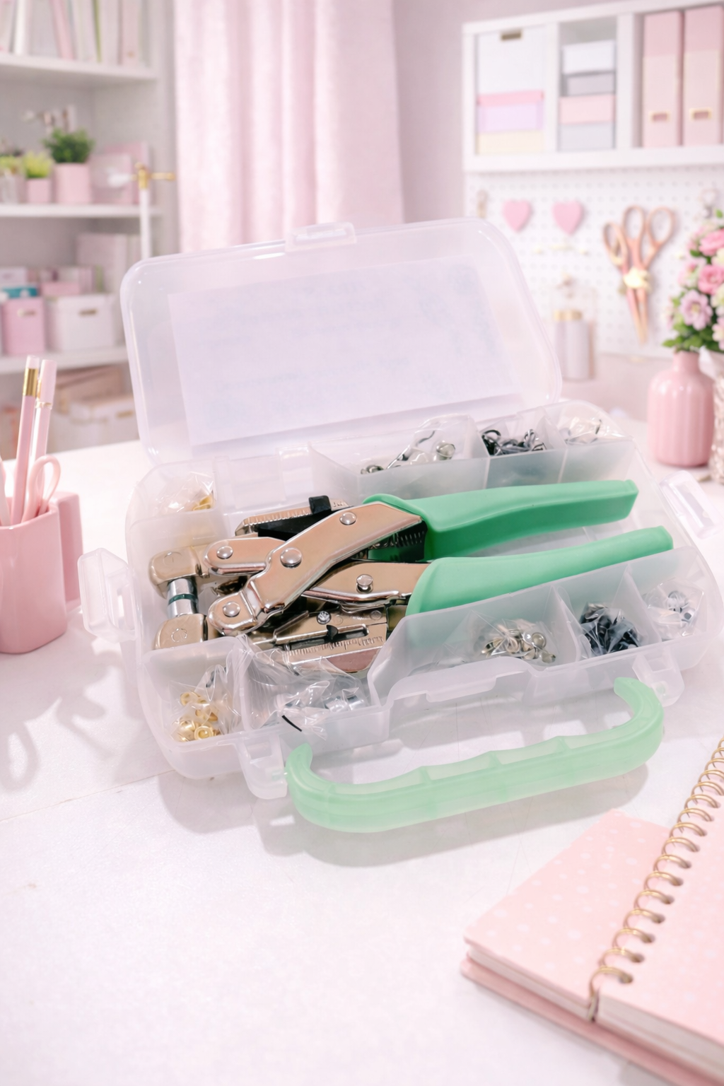 Mishu Scrap - Ojilladora Manual - Verde Pastel