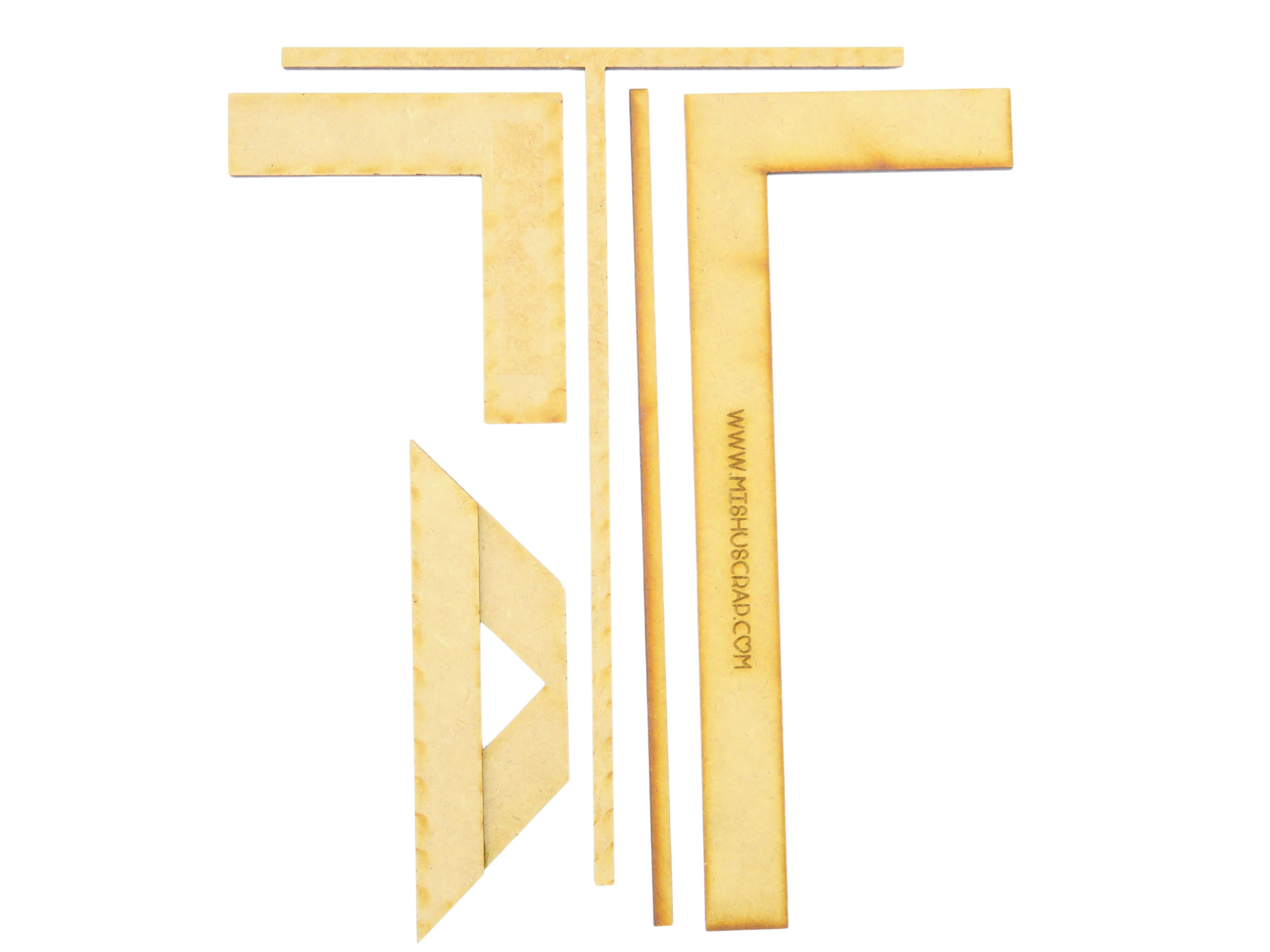 Set de Reglas para encuadernar.