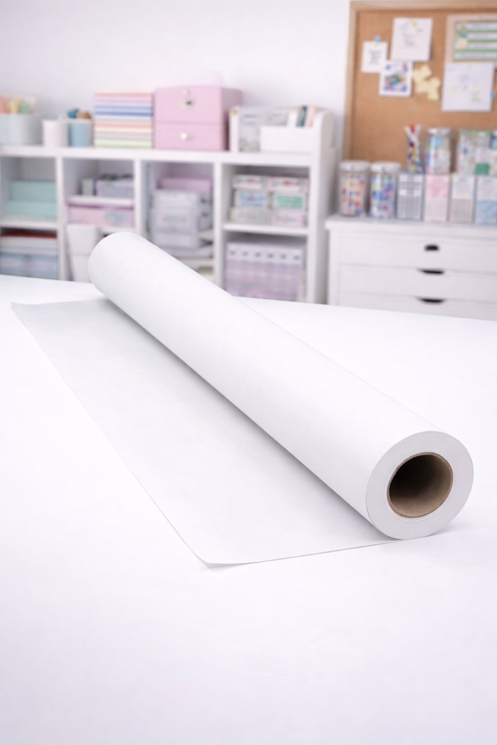 Vinil Imprimible Adhesivo - Blanco Mate - 1MT