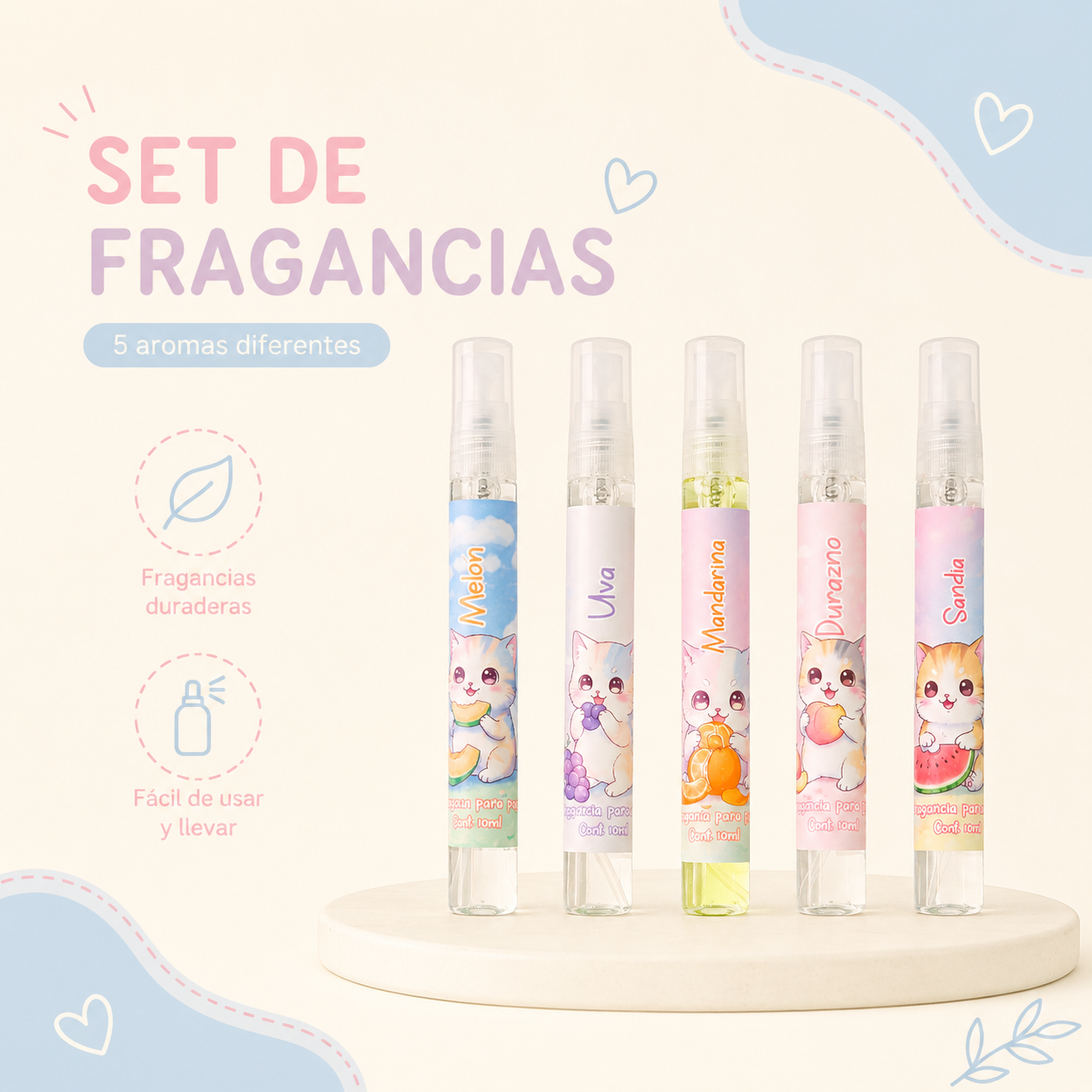 Fragancias para papel - Set Mily