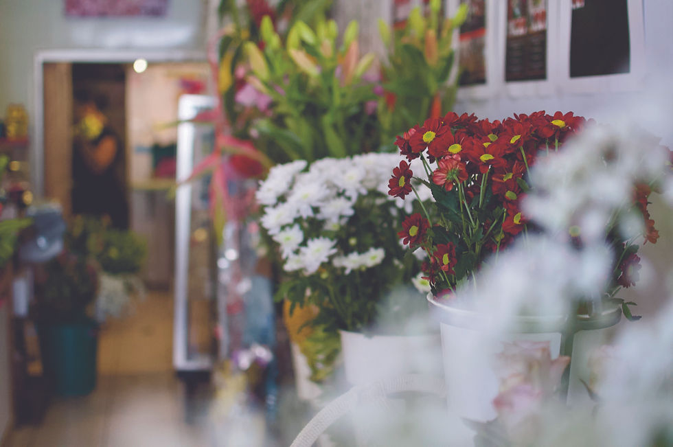 Les fleurs d’Europe sont importées de Hollande, toujours fraîiches, belles et variées. © Photo : Valentine Livine