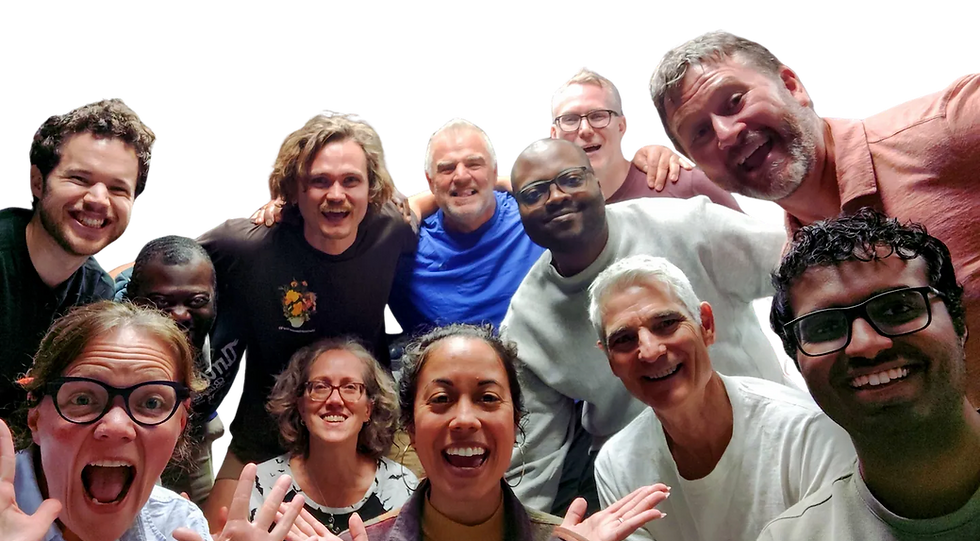 Happy Adults Enjoying Improv Together 14