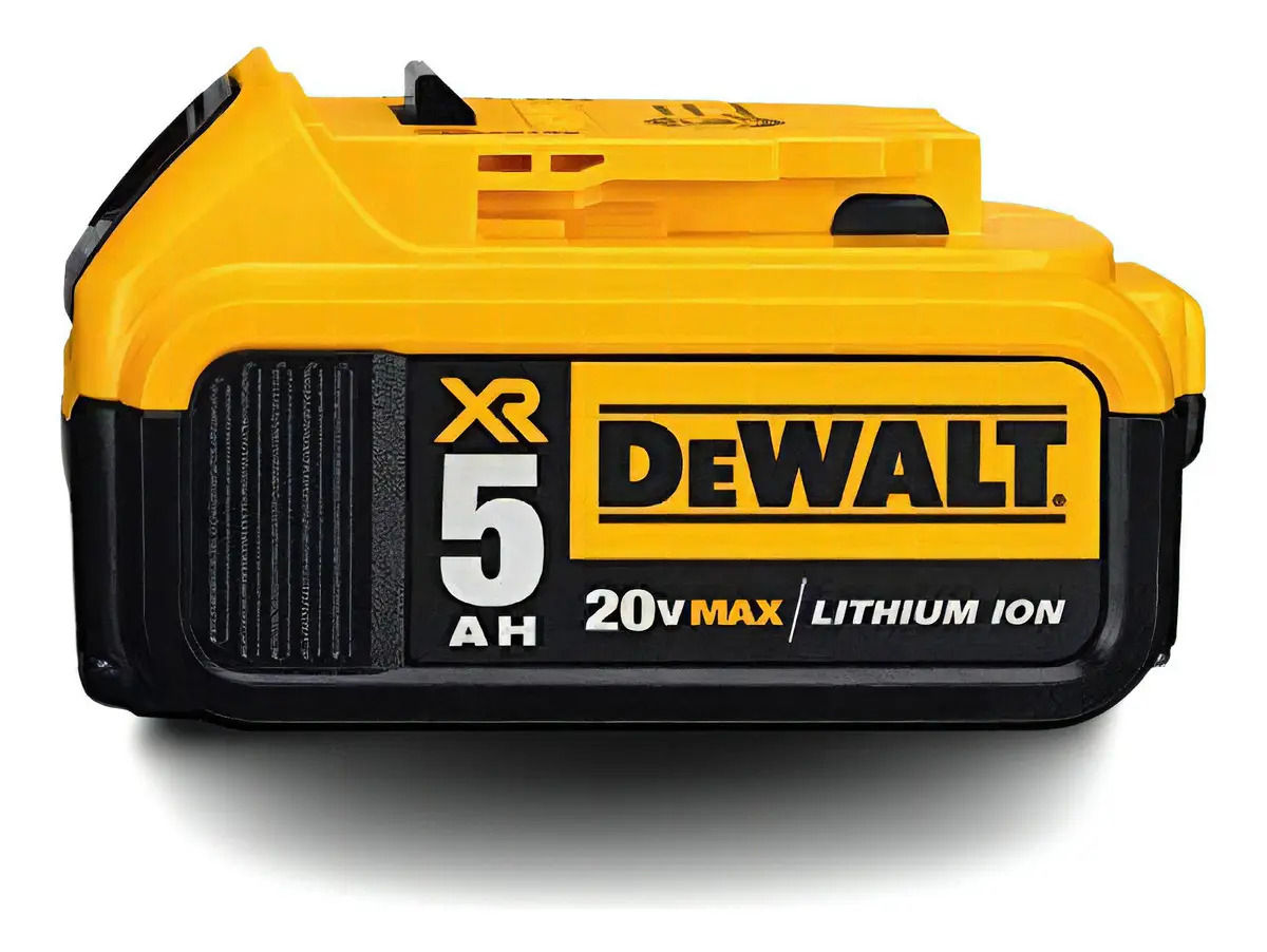 Bateria DeWalt DCB205 20v Max Xr, Ion De Litio, 5.0ah, Color Negro/Amarillo