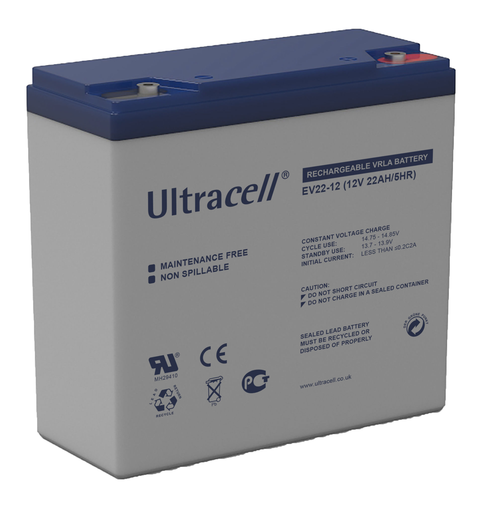 Bateria De Gel Ultracell EV22ah /12v