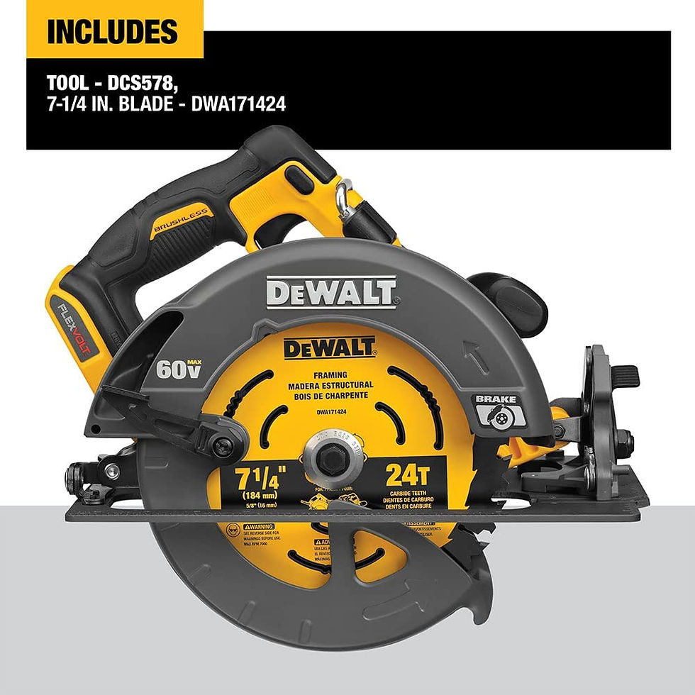 Miniatura: Sierra Circular Dewalt 60v Dcs578b Flexvolt