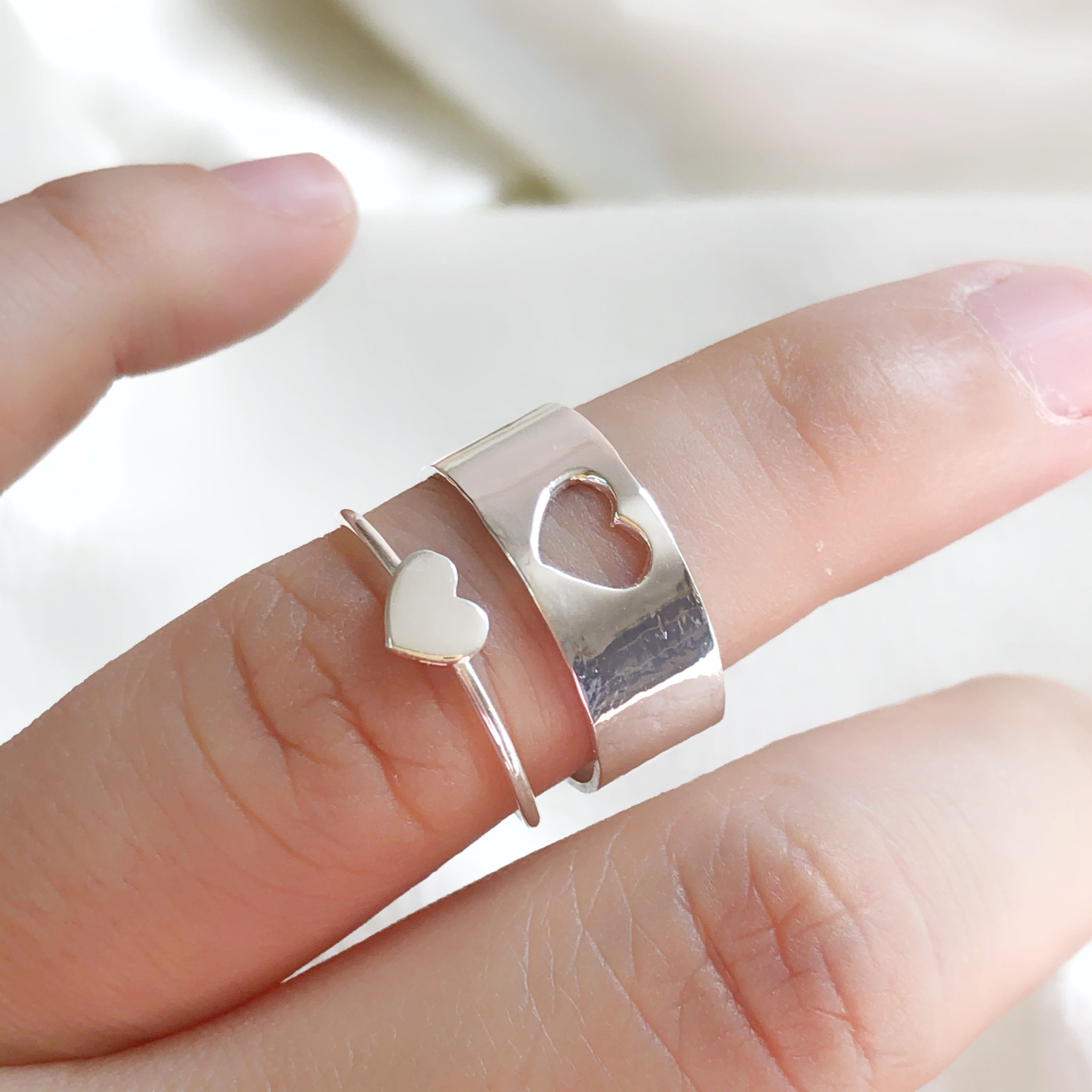 Matching Heart Rings