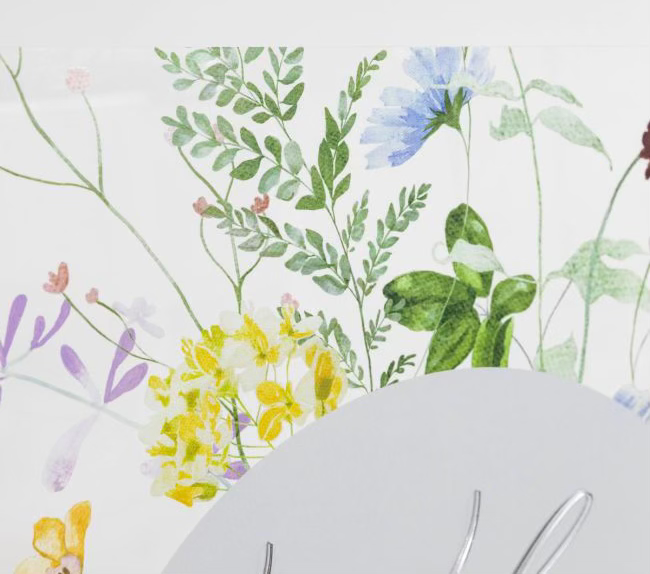 Thumbnail: Wildflower Acrylic Welcome Sign Double Layer