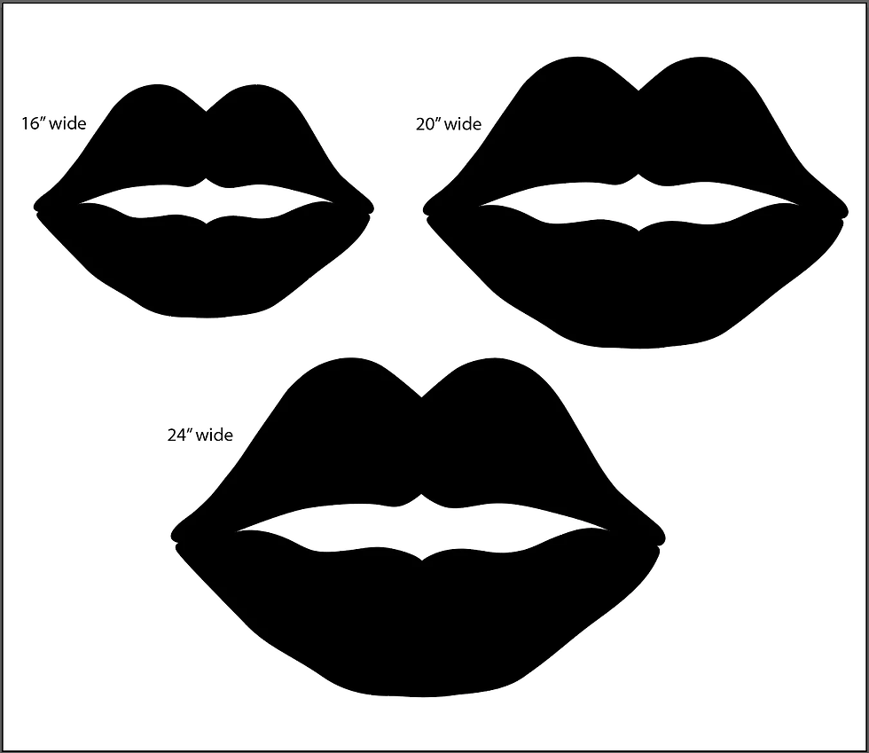 Thumbnail: Glam Lip-Shaped Mirror Wall Decor
