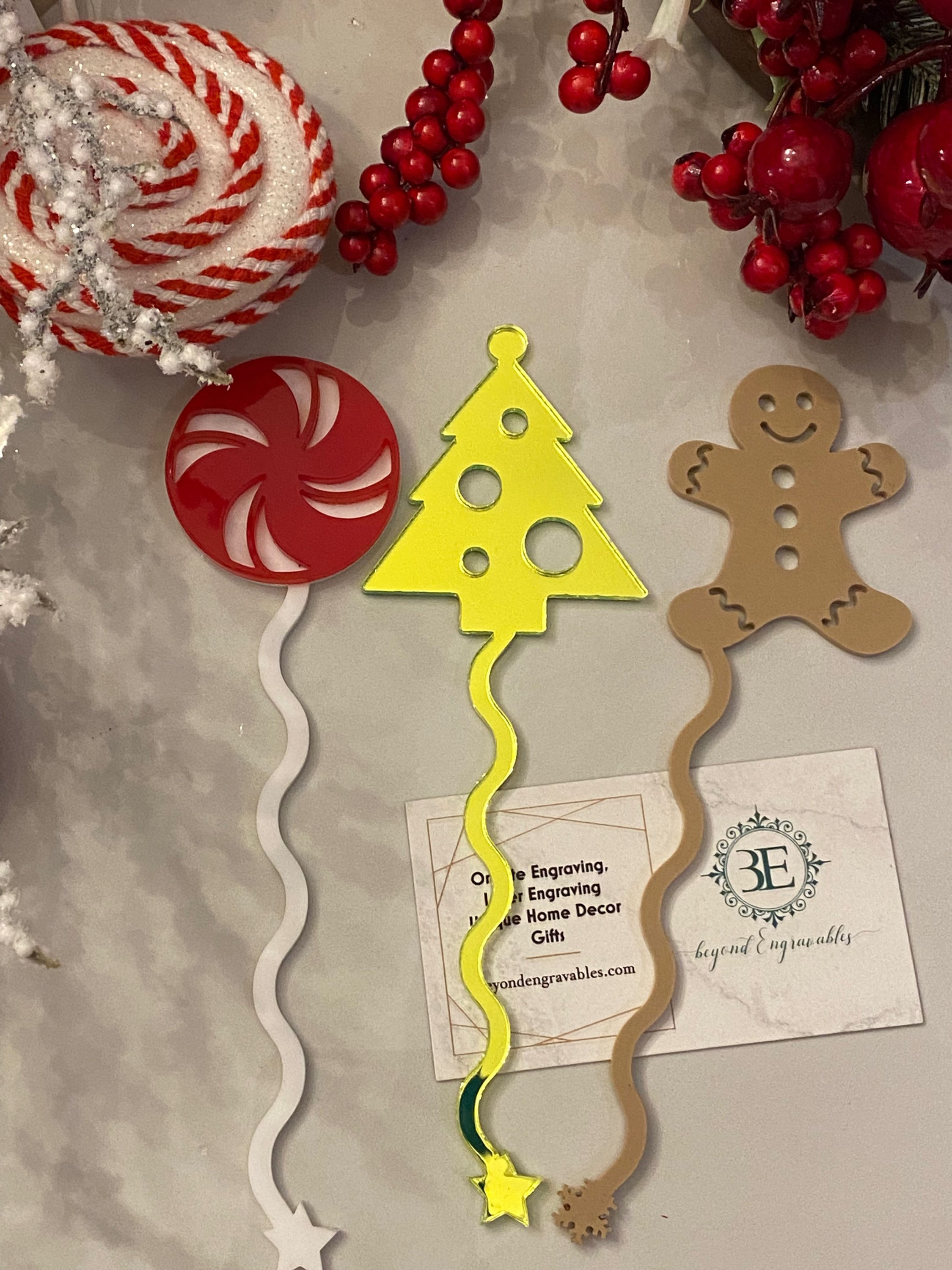 Pack of 3 Christmas Stir Sticks