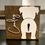 Thumbnail: Personalized Square Dog Butt Shaped Dog Leash Holder – Handcrafted Organization