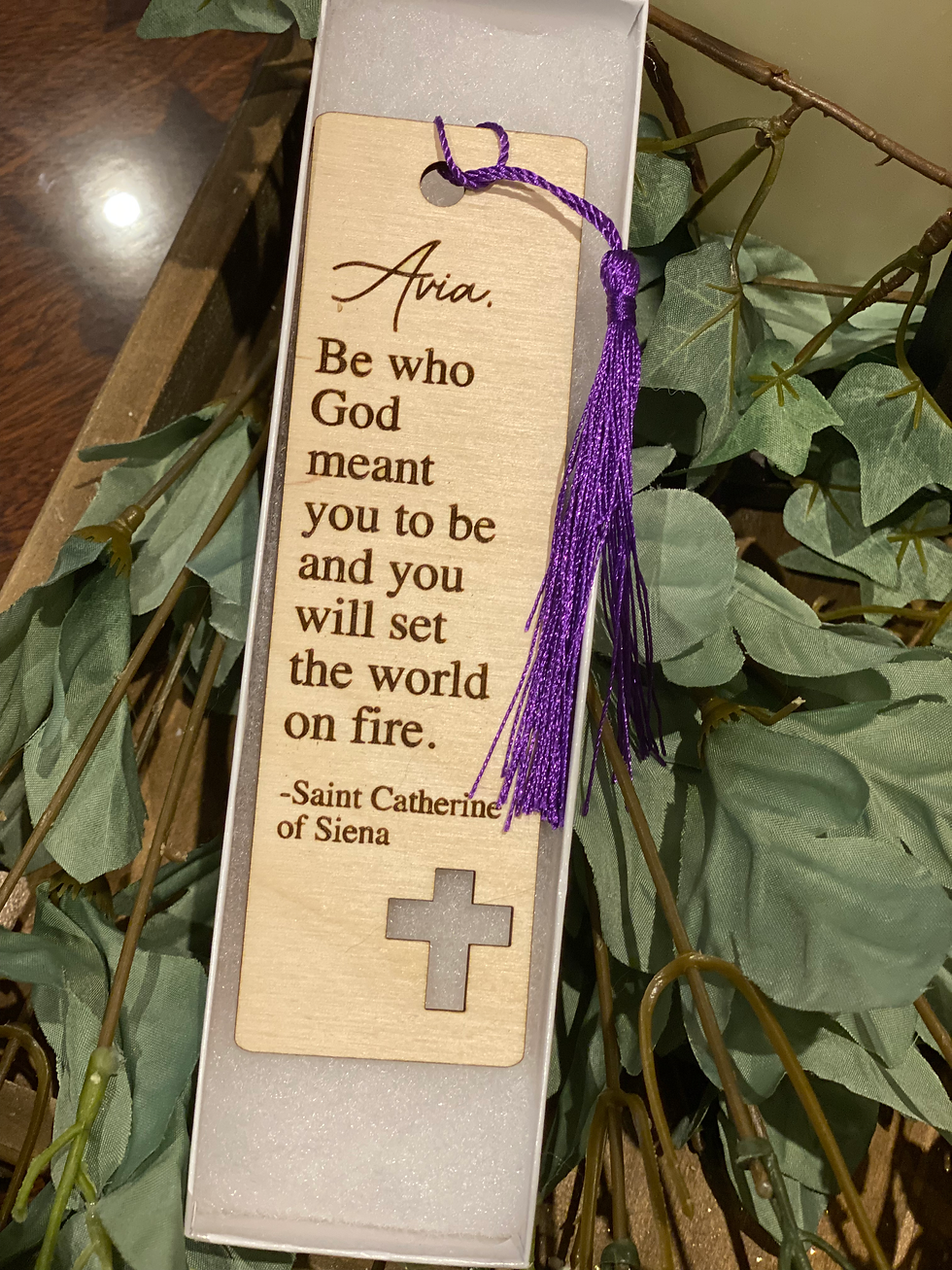 Thumbnail: Affirmation Religious personalized bookmark/Confirmation Gift/First Holy Communi