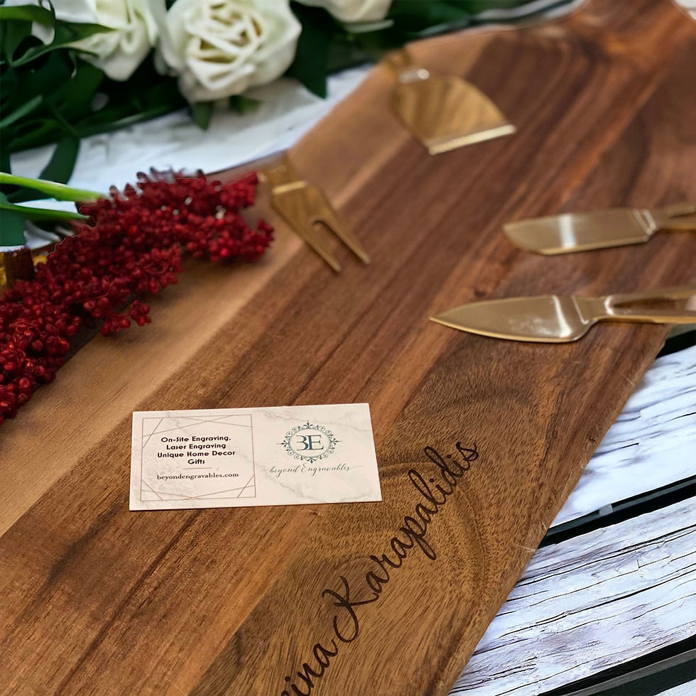 Thumbnail: Personalized Acacia Long Serving Board
