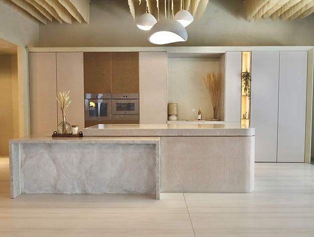 Luxury kitchen design by Interiology™ South Africa, featuring bespoke cabinetry, premium stone countertops, European finishes