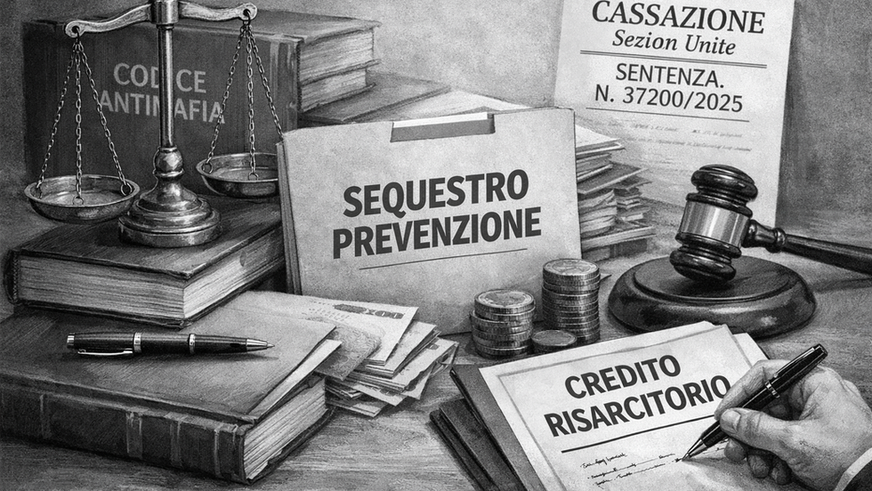 Confisca di prevenzione e crediti del terzo da fatto illecito: i chiarimenti delle Sezioni Unite penali