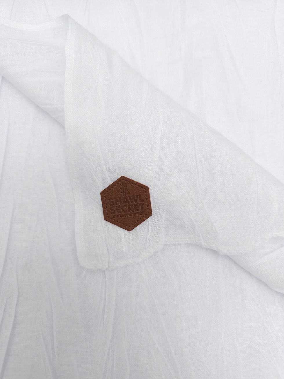 Thumbnail: Bamboo Woody Shawl - White