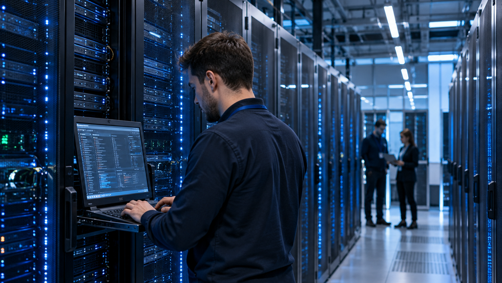 Illustrazione di infrastrutture per data center