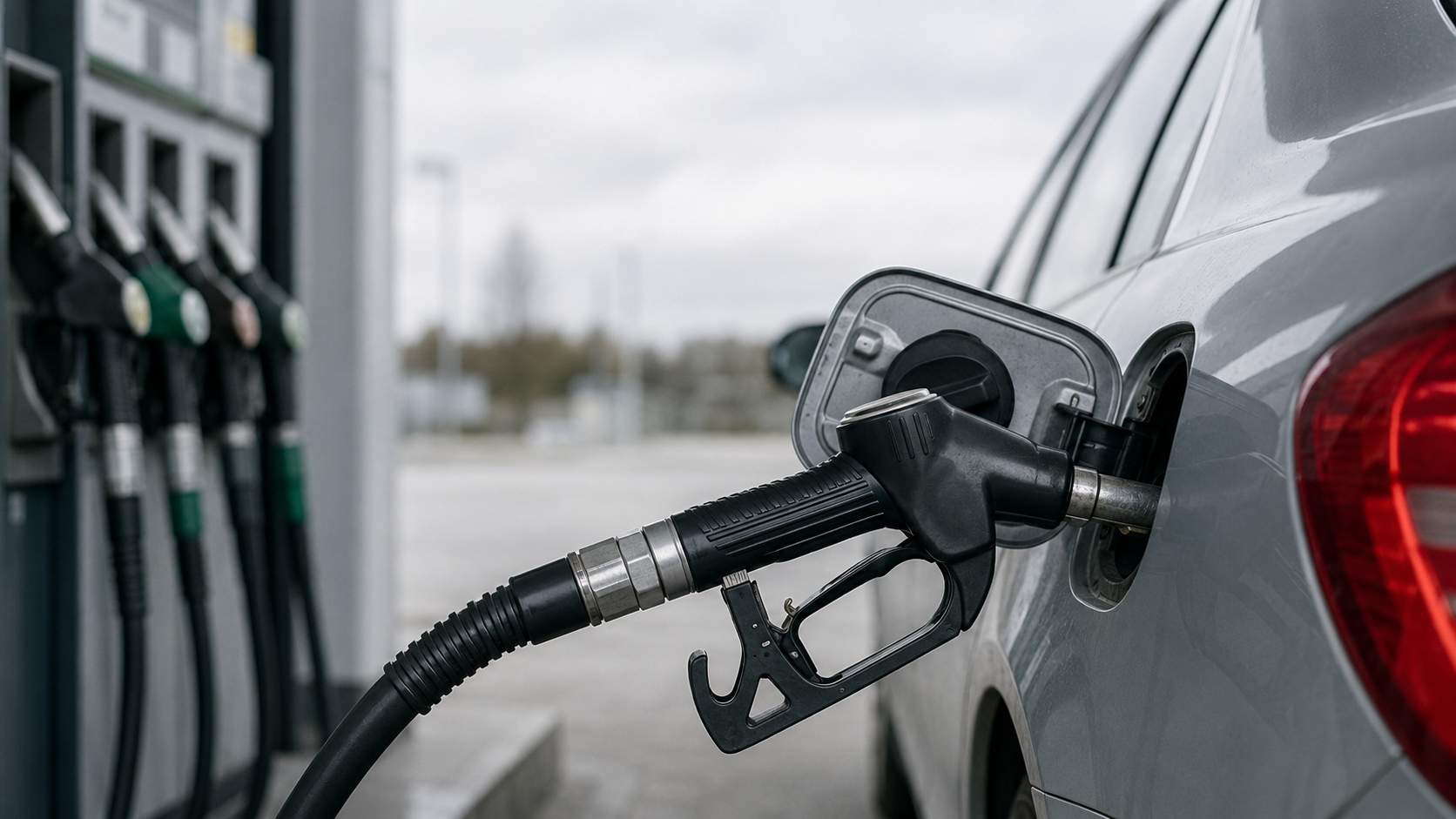 Rifornimento di carburante a una stazione di servizio
