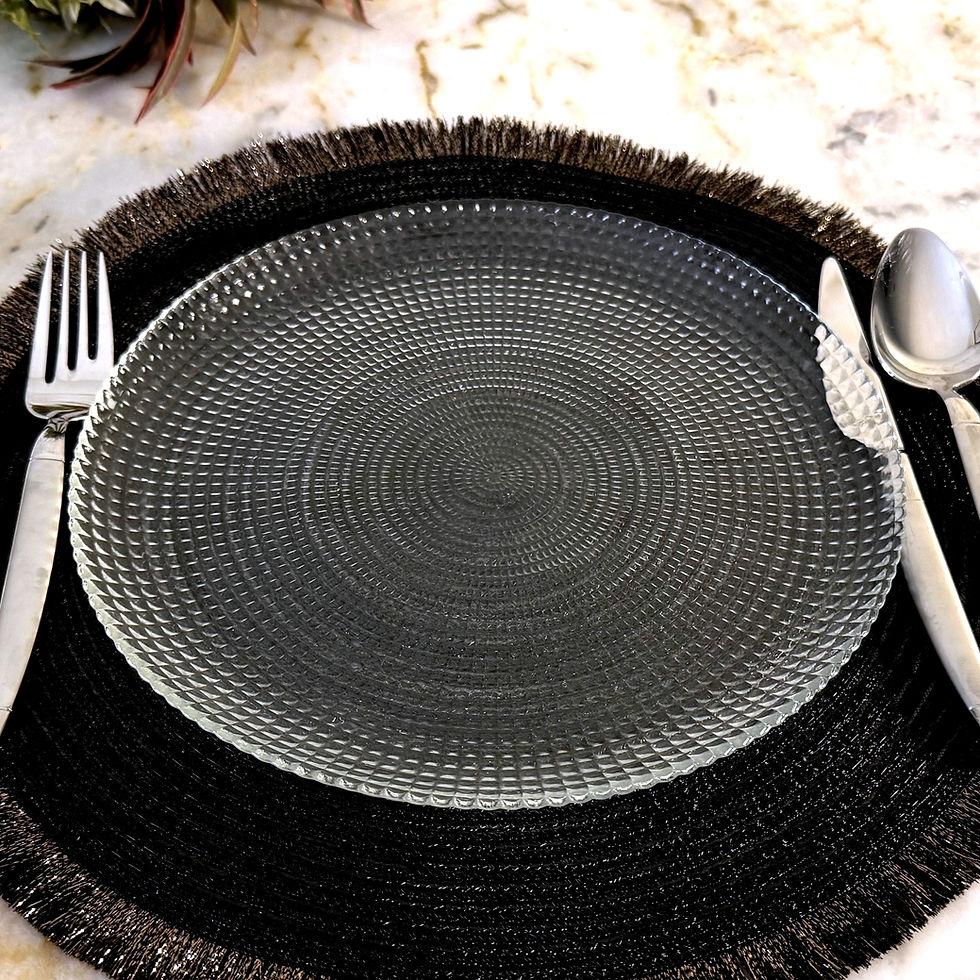 Thumbnail: HELIOS 10.5" Glass Dinner Plate