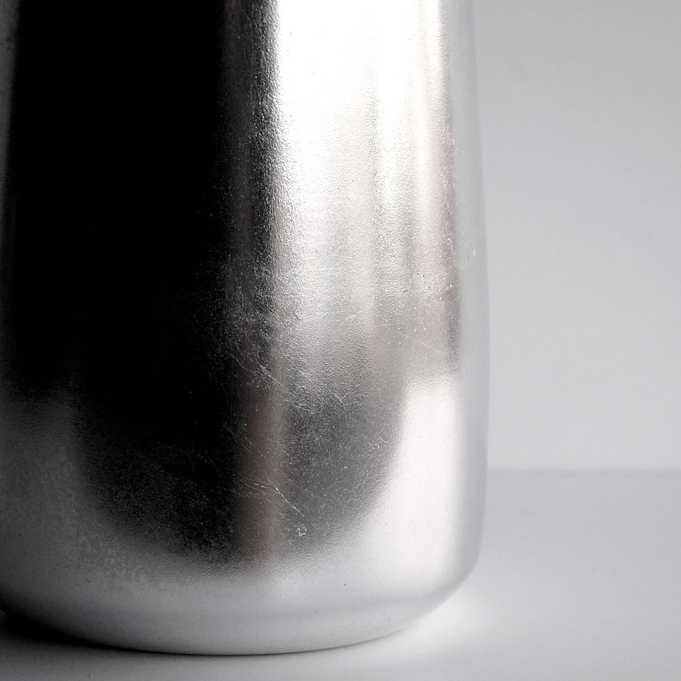 Thumbnail: GILT 12" Gilded Glass Zen Vase