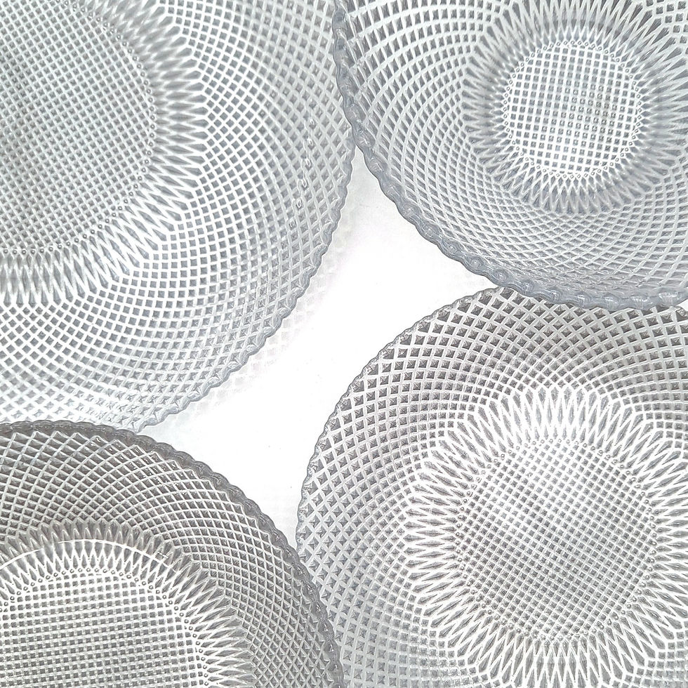 Thumbnail: MARQUIS Silver Gilded Glass Dinnerware Set of 16 pcs.