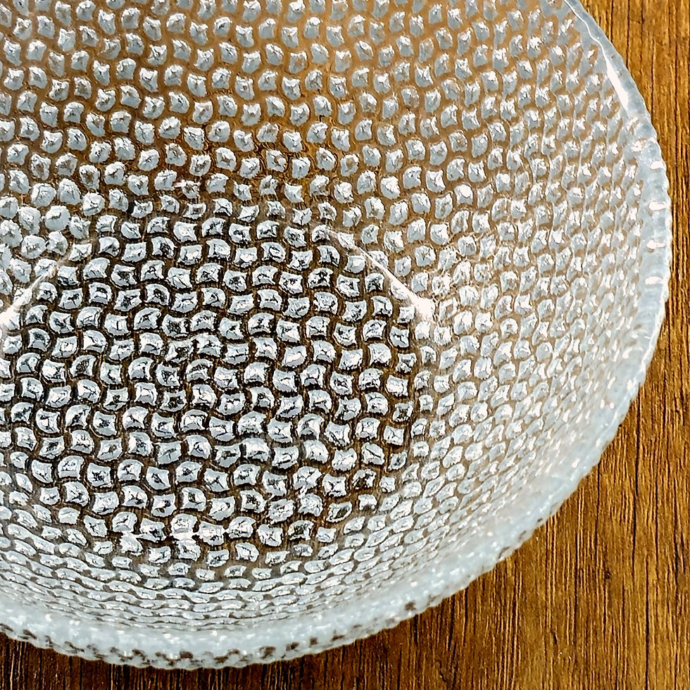 Thumbnail: CABANA Gilded Glass Side Bowl Silver