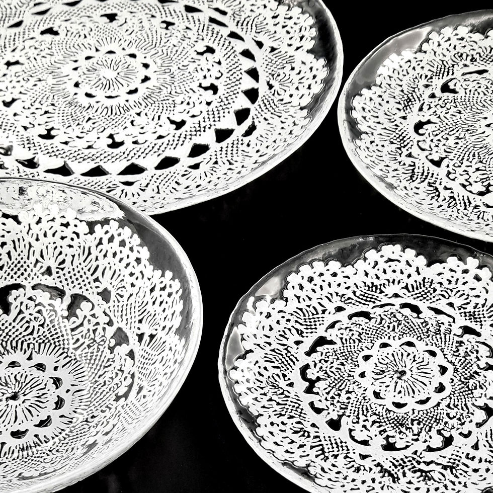 Thumbnail: LILLE 7" Canapé Plate Clear/White