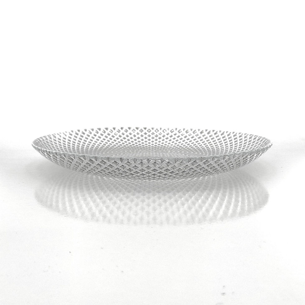 Thumbnail: MARQUIS Silver Gilded Glass Dinner Plate Set of 12 pcs.