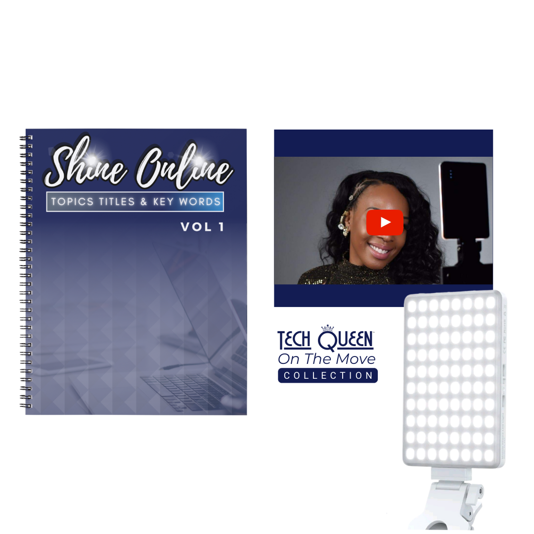 Shine Online Bundle Selfie Light + Workbook + Video Tutorial